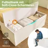 Łóżko pojedyncze białe 90 x 200 cm z listwami, oświetleniem Podgląd zdjęcia produktu 4