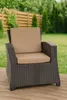 Lot de 6 coussins de chaise de jardin 56x52x7cm beige en Voir les images du produit 7