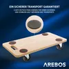 AREBOS Rollbrett 6er Set | Möbelroller bis 200 kg, inkl. Produktbild-Vorschau 4