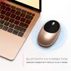 A gold wireless mouse is shown next to a gold laptop, with text describing its features. Produktbild-Vorschau