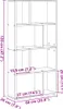 vidaXL Bücherregal Weiß 60 x 20 x 120,5 cm Holzwerkstoff Produktbild-Vorschau 7