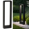 A product image collage showing a black outdoor lamp on a white background and another black outdoor lamp in a garden setting. Anteprima dell’immagine prodotto