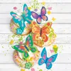 BackDecor 12 bunte Schmetterlinge | 8 bunte Blumen aus Produktbild-Vorschau 3
