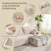 Ecksofa Couch L-Form,Sofa Links Samtstoff Vierersofa mit Produktbild-Vorschau 3