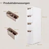 KOMFOTTEU Nischenschrank 18 cm breit, schmaler Nischenwagen Produktbild-Vorschau 6