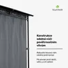 Blumfeldt Mondo, zahradní altán, párty stan, ocel, Náhled obrázku produktu 6