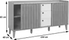 Sideboard HWC-M48, commode, porte coulissante compartiment Voir les images du produit 11