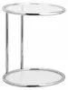 Relaxdays runder Beistelltisch, Metallgestell, Glasplatte, Produktbild-Vorschau 9