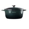 A dark green Dutch oven with a silver knob on the lid, shown from a slightly elevated front-side angle against a white background. Podgląd zdjęcia produktu