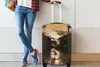 MuchoWow® Koffer Handgepäck Trolley Rollkoffer Kleine Produktbild-Vorschau 5