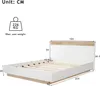 A diagram showing the dimensions of a bed frame. Produktbild-Vorschau