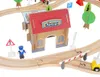 Holzeisenbahn Eisenbahn Kinder Zug Spielzeug 89 Teile mit Produktbild-Vorschau 6