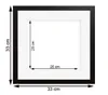 ITALIA - nero - Cornice 30x30 con passe partout 25x25 Anteprima dell’immagine prodotto 2