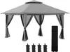 Outsunny Faltpavillon 4 x 4 m, Gartenpavillon mit 4 Produktbild-Vorschau 1