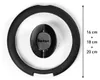 Tefal Ingenio Set di 3 coperchi in vetro 16/18/20 cm Anteprima dell’immagine prodotto 4