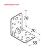Winkel mit Prol. KP 5 140x140x65x2,5 - Packung mit 1 Produktbild-Vorschau 2