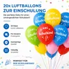 40x palloncini scuola pallone scuola iscrizione ABC 1 ° Anteprima dell’immagine prodotto 3