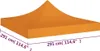 vidaXL Toit de tente de réception 3x3 m Orange 270 g/m Voir les images du produit 8