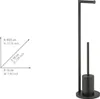 WENKO Metall stand WC-Garnitur Ferla in Schwarz 18 x 69,5 Produktbild-Vorschau 4