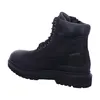 A black winter boot is shown against a white background. Produktbild-Vorschau