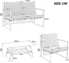 okwish Gartenlounge-Set mit Couchtisch, Gartenmöbel Set Produktbild-Vorschau 7
