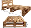 Lermowood Palettenbett M2 140 x 200 cm mit Kopfteil und 2 Produktbild-Vorschau 3