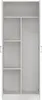Dmora Armadio Multiuso 2 Ante Abadubidu 37x180h cm Bianco, Anteprima dell’immagine prodotto 8