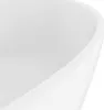 vidaXL Lavabo con troppopieno bianco opaco 36x13 cm in Anteprima dell’immagine prodotto 6
