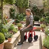 COSTWAY 360° draaibare tuinstoel met wielen, 10 cm in Productafbeelding-voorbeeld 2