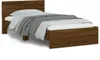 The Living Store Bettgestell mit Kopfteil Braun Produktbild-Vorschau 2