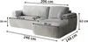 Masseno Ecksofa SENTI K R-S mit Schlaffunktion L-Form, Sofa Produktbild-Vorschau 7