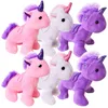 6 Stück TE-Trend Einhorn Unicorn Plüschtier Anhänger Produktbild-Vorschau 1