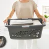 Rotho 3er-Set Wäschekorb 50L Flowers - Wäschesammler groß - Produktbild-Vorschau 4