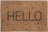 relaxdays Kokos Fußmatte Hello mit Punkten Produktbild-Vorschau 1