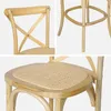 sweeek - Barhocker Bistro Vintage Holz 65cm - Natur Produktbild-Vorschau 4