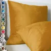 Lionmood Premium Samt Kissenbezug Gold 45x45cm -1er- Velvet Produktbild-Vorschau 1