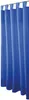 A close-up view of several blue curtains hanging from a rod. Produktbild-Vorschau