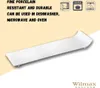 Plat de service Wilmax 30,5 x 9,5 cm en porcelaine, blanc Voir les images du produit 3