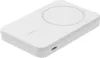 A white Belkin BoostCharge Pro magnetic power bank is shown from a diagonal angle on a white background. Voir les images du produit