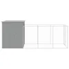 Cuccia per cani con corridoio Grigio chiaro 165x455x181 cm Anteprima dell’immagine prodotto 4