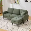 Merax L-vormige hoekbank met chaise longue, 3-zits bank met Productafbeelding-voorbeeld 2