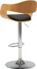 vidaXL Barhocker Schwarz Bugholz und Kunstleder Produktbild-Vorschau 4