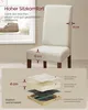 A cream-colored chair with a detailed diagram showing the layers of the seat cushion. Produktbild-Vorschau