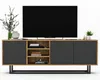 Szafka RTV NILA 1 150 dąb wotan/grafit mat Podgląd zdjęcia produktu 3