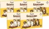 A collage of five boxes of Sarotti Katzenzungen chocolate. Produktbild-Vorschau