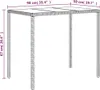 vidaXL 6-tlg. Garten-Lounge-Set mit Kissen Grau Poly Rattan Produktbild-Vorschau 7