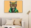 MuchoWow® - Leinwandbilder - Tiere - Katze - Brille - Produktbild-Vorschau 6