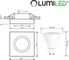 LUMILED LED Einbauleuchte schwenkbar inkl. 6 Watt Produktbild-Vorschau 6