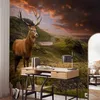 Selbstklebende Folie Fototapete - Deer on Hill 294x210 cm Produktbild-Vorschau 1