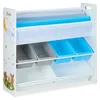 Detský regál Relaxdays, 6 boxov, 4 látkové priehradky, Náhľad obrázku produktu 10